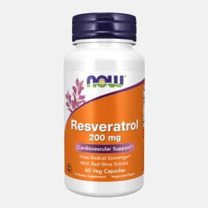 Resveratrol 200 mg – 60 veg cápsulas – Now