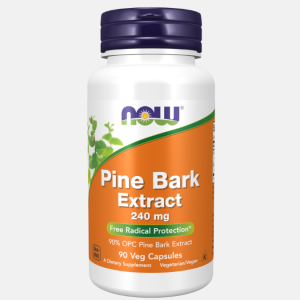 Pine Bark Extract 240mg – 90 cápsulas – Now