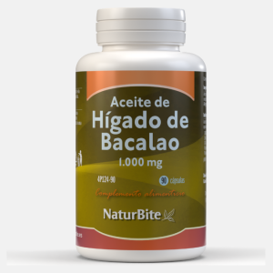 Óleo Figado de Bacalhau 1000mg – 90 cápsulas – NaturBite