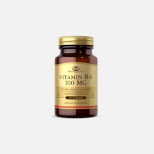 Vitamin B6 100mg – 100 cápsulas vegetais – Solgar