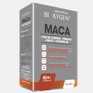 Biokygen Maca + Pau de Cabinda + Tribulus + Zinco + Vitamina B6 – 60 cápsulas – Fharmonat