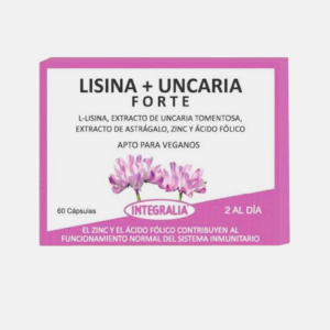 Lisina + Uncaria Forte – 60 cápsulas – Integralia