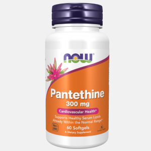 Pantethine 300mg – 60 softgels – Now