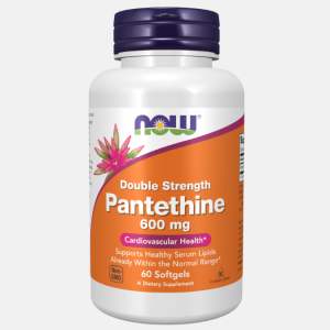 Pantethine 600mg Double Strength – 60 softgels – Now