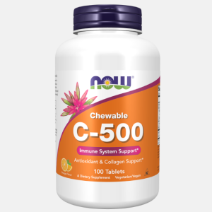 Chewable Vitamin C-500 Orange – 100 chewable tablets – Now