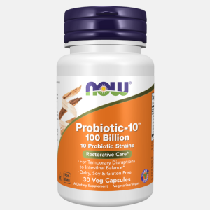 Probiotic-10 100 Billion – 30 cápsulas – Now