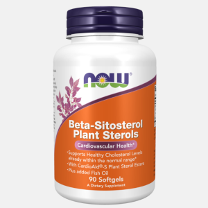 Beta-Sitosterol Plant Sterols – 90 softgels – Now