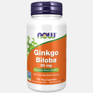 Ginkgo Biloba 60mg – 120 cápsulas – Now