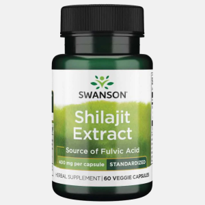 Shilajit Extract Standardized – 60 cápsulas – Swanson