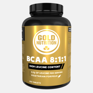 BCAA 8:1:1 – 200 comprimidos – Gold Nutrition