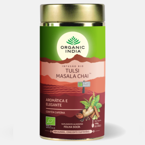 Tulsi Masala Chai Infusão Bio – 100g – Organic India