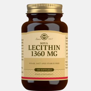 Soya Lecithin 1360mg – 100 cápsulas – Solgar