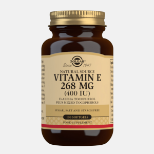 Vitamin E 268mg (400 IU) Mixed – 100 softgels – Solgar