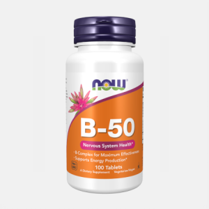 Vitamin B-50 – 100 comprimidos – Now