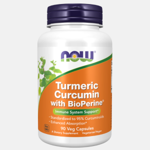 Turmeric Curcumin with BioPerine – 90 veg cápsulas – Now