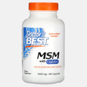 MSM with OptiMSM 1000mg – 180 cápsulas – Doctor’s Best