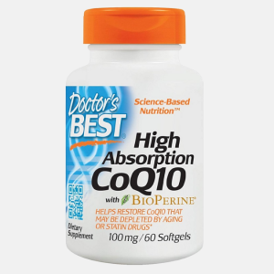 High Absorption CoQ10 BioPerine 100mg – 60 softgels – Doctor’s Best