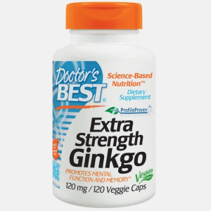 Extra Strength Ginkgo 120mg – 120 cápsulas – Doctor’s Best