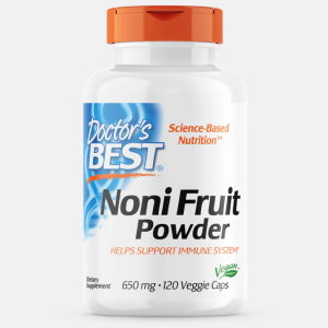 Noni Fruit Powder 650mg – 120 Veggie Caps – Doctor’s Best