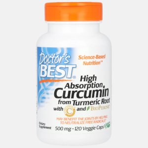 High Absorption Curcumin 500mg – 120 veggie caps – Doctor’s Best