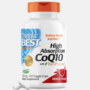 High Absorption CoQ10 with BioPerine 100mg – 120 veggie caps – Doctor’s Best