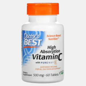 High Absorption Vitamin C with PureWay-C 500mg – 60 comprimidos – Doctor’s Best