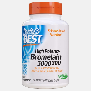 High Potency Bromelain 3000 GDU 500mg – 90 veggie caps – Doctor’s Best