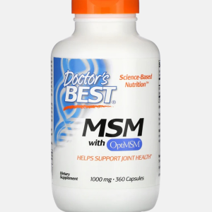 MSM with OptiMSM 1000mg – 360 cápsulas – Doctor’s Best