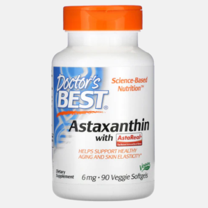 Astaxanthin with AstaReal 6mg – 90 veggie softgels – Doctor’s Best