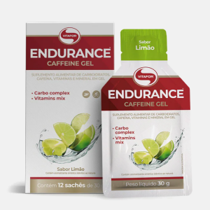 Endurance Caffeine Gel Limão – 12 x 30g – Vitafor