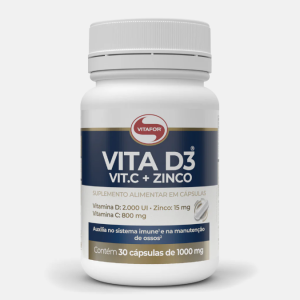 Vita D3 + C + Zinco – 30 cápsulas – Vitafor