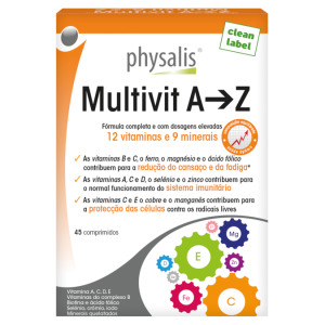 Multivit A-Z – 45 comprimidos – Physalis