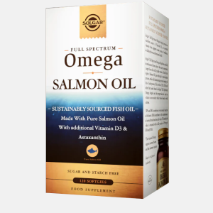 Full Spectrum Omega Salmon Oil – 120 cápsulas – Solgar