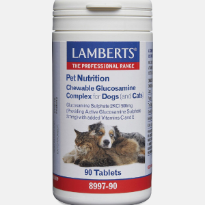 Chewable Glucosamine Complex for Dogs and Cats – 90 comprimidos – Lamberts