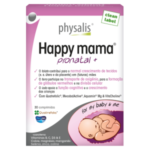 Happy Mama pronatal+ – 30 comprimidos – Physalis