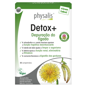 Detox+ – 30 comprimidos – Physalis