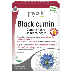 Black Cumin Cominho Negro – 60 cápsulas – Physalis