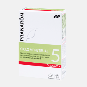 OLEOCAPS Ciclo menstrual 5 BIO – 30 cápsulas – Pranarom