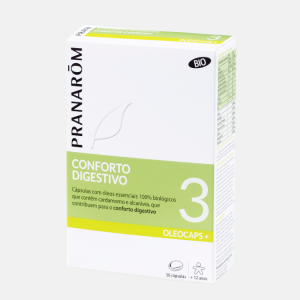 OLEOCAPS Conforto digestivo 3 BIO – 30 cápsulas – Pranarom