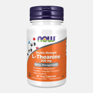 L-Theanine Double Strength 200 mg – 60 cápsulas – Now