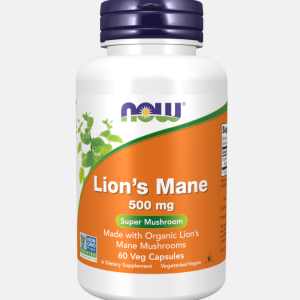 Lion’s Mane 500mg – 60 veg cápsulas – Now