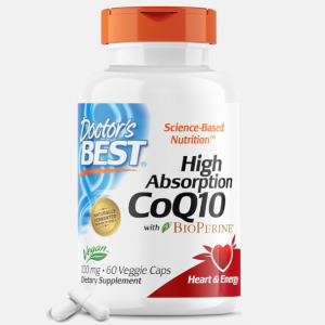 High Absorption CoQ10 with BioPerine 100mg – 60 veggie caps – Doctor’s Best