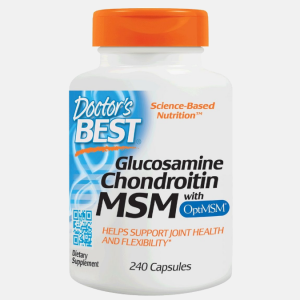 Glucosamine Chondroitin MSM with OptiMSM – 240 cápsulas – Doctor’s Best