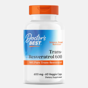 High Potency Trans-Resveratrol 600 – 60 veggie caps – Doctor’s Best