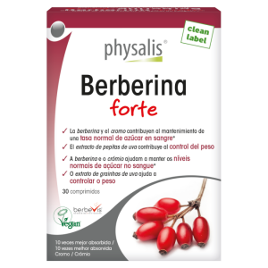 Berberina forte – 30 comprimidos – Physalis