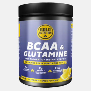 BCAA & Glutamine Lemon – 300g – Gold Nutrition