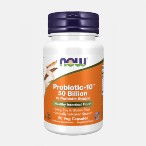 Probiotic-10 50 Billion – 50 cápsulas – Now