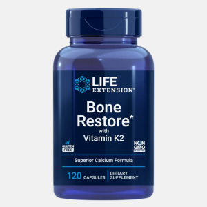 Bone Restore with Vitamin K2 – 120 cápsulas – Life Extension