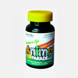 Animal Parade Multivitamínico Laranja – 60 comp. mastigáveis – Natures Plus