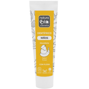 Dentífrico Infantil Macedónia com Flúor – 75ml – NaturaBio Cosmetics